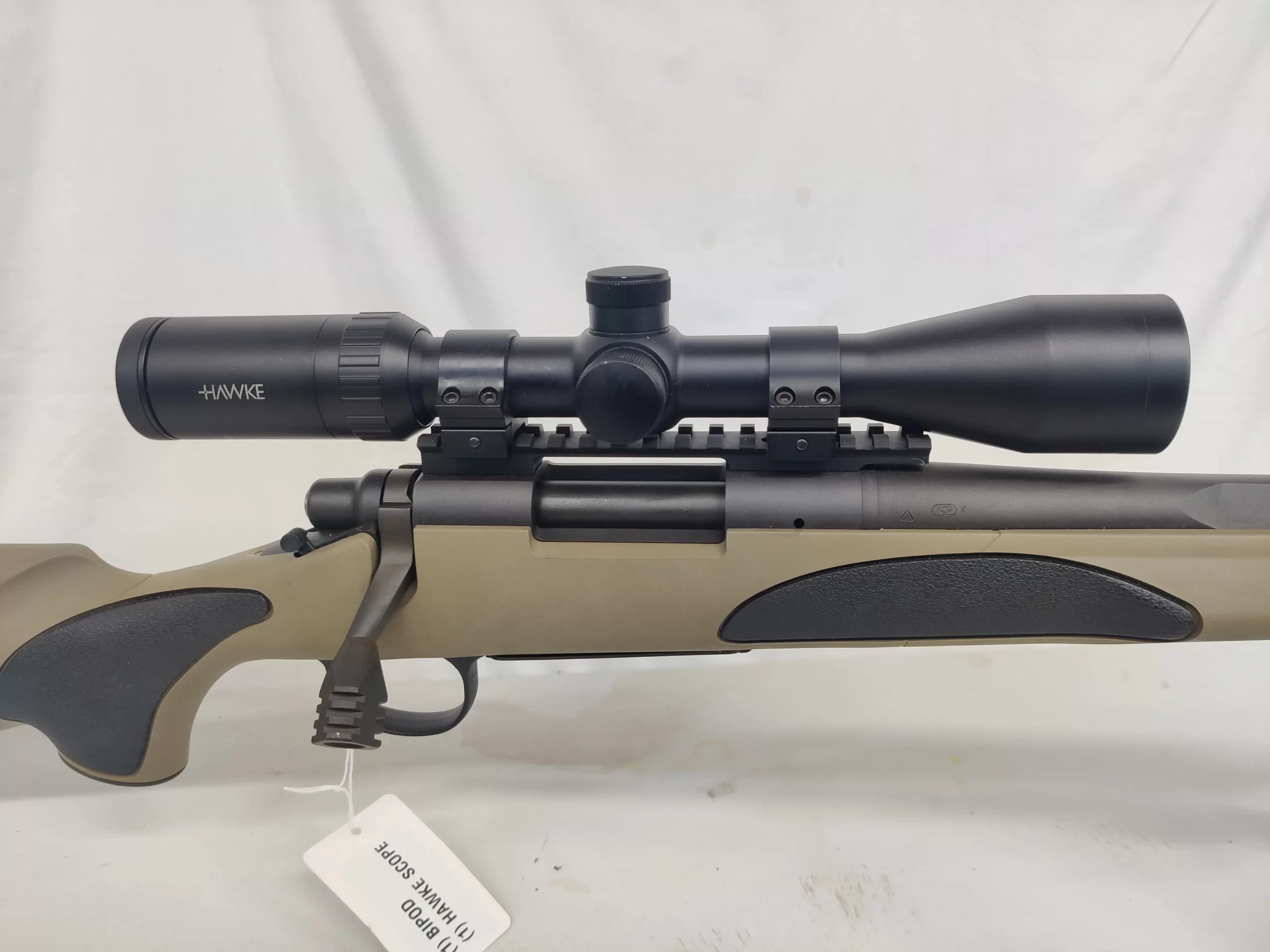 Used Remington Vtr Bolt Action Rifle Win W Hawke Scope Bipod