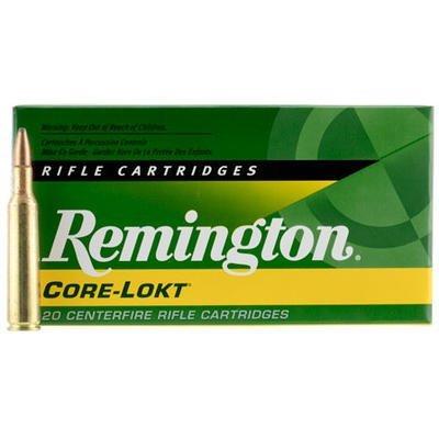 Remington Core-Lokt .25-06 Remington Ammunition 20 Rounds 100 Grain PSP 3230fps