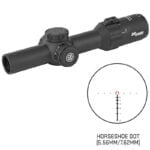 SIG Sauer Tango4 1-4×24 Riflescope Illuminated 5.56/7.62 Horseshoe Dot Reticle 30mm Tube .50 MOA Adjustments First Focal Plane CR2032 Battery Black