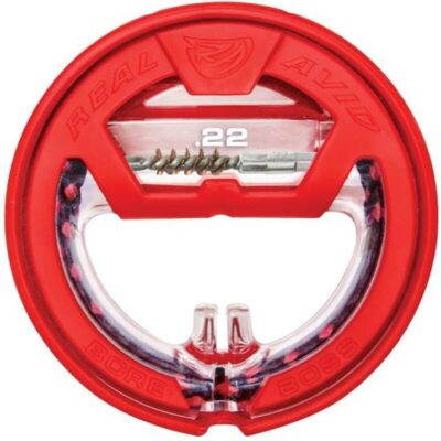 Real Avid Bore Boss .22 Caliber Single Pass Pull Through Bore Cleaner 32" Cable 8.5" Mop with Storage Handle