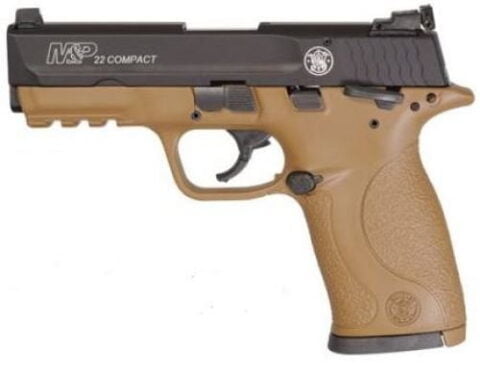 Smith & Wesson M&P22 Compact AI FDE .22 LR 10rd 3.6" Pistol 12393