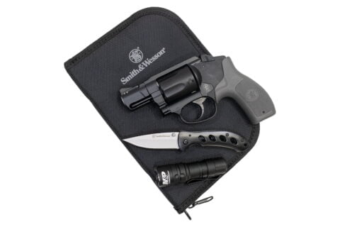 Smith & Wesson M&P Bodyguard 38 Special EDC Kit with Crimson Trace Laser, Flashlight and Knife