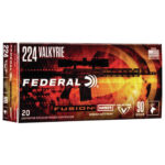 Federal .224 Valkyrie Ammunition 20 Rounds Fusion 90 Grains