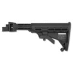 TAPCO INTRAFUSE T6 AK-47 Collapsible Stock For Stamped Receiver, Black