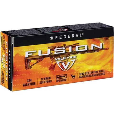 Federal .224 Valkyrie Ammunition 20 Rounds Fusion 90 Grains