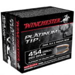 Winchester Platinum Tip .454 Casull Ammunition 20 Rounds, HP, 260 Grain