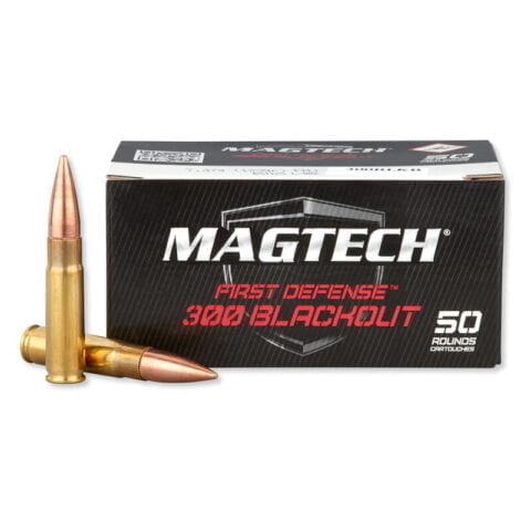 Magtech First Defense .300 Blackout Ammunition 50 Rounds FMJ 123 Grains 300BLKB