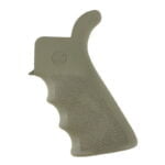 Hogue AR-15/M16 OverMolded Pistol Grip With Beaver Tail Rubber OD Green 15021