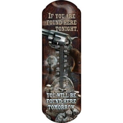 Rivers Edge Products Found Here Tonight Tin Thermometer 1374