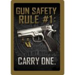 Rivers Edge Products 'Gun Safety Rule' Metal Sign 12"x17" 1461