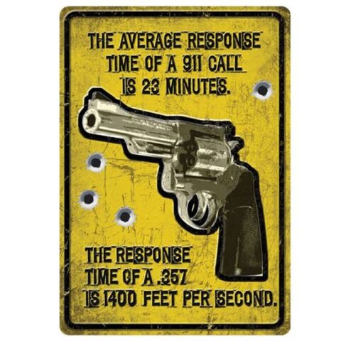 River's Edge Products "Average Response Time" Sign Tin 12 by 17 Inches 1561