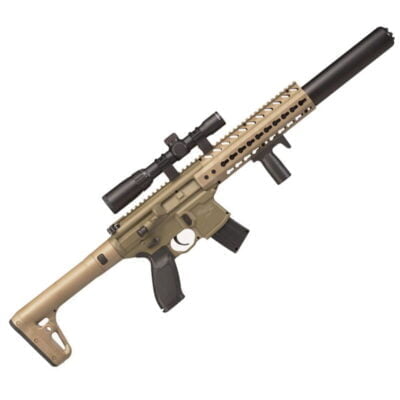 SIG Sauer MCX ASP .177 Caliber Air Rifle with 1-4x24 Scope, Flat Dark Earth