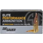 SIG Sauer Elite Performance .308 Winchester Ammunition 20 Rounds 150 Grain Full Metal Jacket