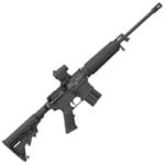 Bushmaster QRC AR-15 Semi Auto Rifle 5.56 NATO 16″ Barrel 30 Rounds Collapsible Stock Red Dot Sight Melonite Black 91046