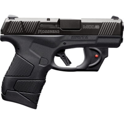 Mossberg MC1sc 9mm Luger Subcompact Semi Auto Pistol 3.4″ Barrel 7 Rounds 3-Dot Sights With Laser No Manual Safety Polymer Frame Black