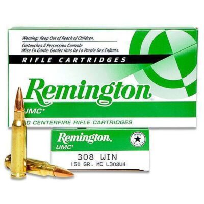 Remington UMC .308 Win Ammunition 150 Grain FMJ 2820fps 20 Rounds