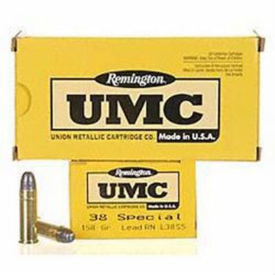 Remington .38 Special UMC Ammunition 50 Rounds LRN 158 Grains