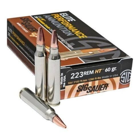 SIG Sauer HT Elite Hunting .223 Remington Ammunition 20 Rounds Copper OTM 60 Grains E223H1-20