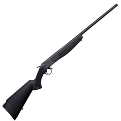 CVA Hunter Single Shot Break Action Shotgun .410 Bore 24″ Smoothbore Barrel Fixed Full Choke CrushZone Recoil Pad Synthetic Forend/Stock Matte Black Finish