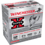 Winchester Super X Expert 12 Gauge Ammunition 25 Rounds 2.75" #4 Steel 1.125 Ounce WEX12H4