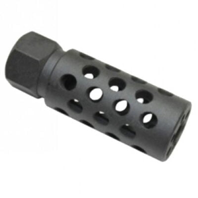 Guntec AR-15 Multi Porting Compact Muzzlebrake.223 Rem/5.56 NATO 1/2×28 Threads Steel Black