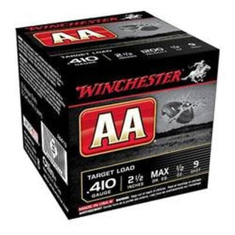 Winchester AA Target .410 2-1/2" #9 Shot 1/2 oz 25 Rnd Box