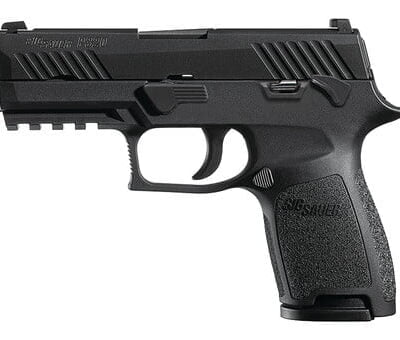 Sig Sauer 320C-45-BSS-MS-MA P320 Striker .45 ACP 3.9in Barrel Black Nitron 9rd Manual Safety - Image 1