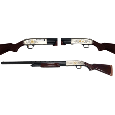 Mossberg 500 Cenntenial Edition 12 Ga, 28″ VR Barrel, Walnut Stock, 1 of 750 TALO Edition