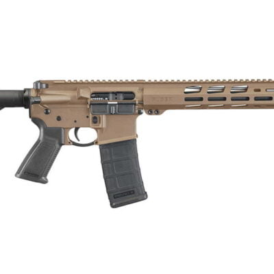 Ruger AR-556 5.56mm Barrett Brown Cerakote Semi-Automatic Rifle with Free Float Handguard