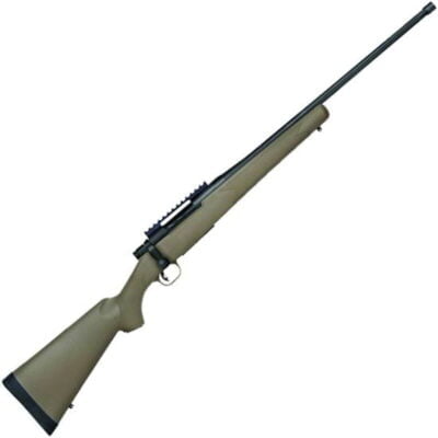 Mossberg Patriot Predator Bolt Action Rifle 6.5 Creedmoor 22″ Fluted Threaded Barrel 4 Rounds FDE Synthetic Stock Matte Blued