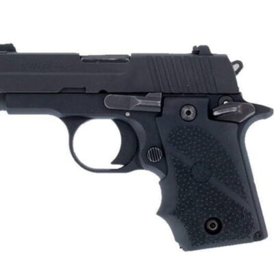 Hogue Monogrip SIG P238 Finger Grooves Cobblestone Rubber Black 38000