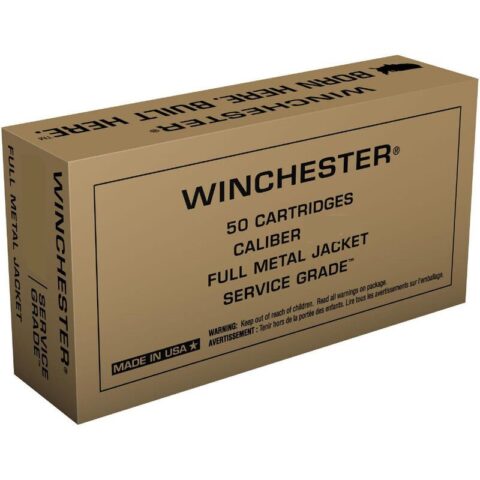 Winchester Service Grade .380 ACP Ammunition 50 Rounds 95 Grain Full Metal Jacket