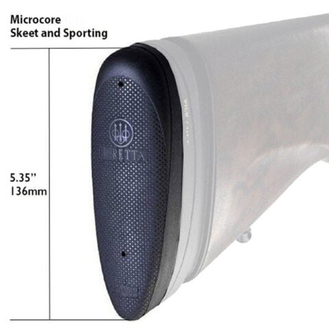 Beretta Recoil Pad MicroCore Skeet and Sporting 0.51" Technopolymer Black