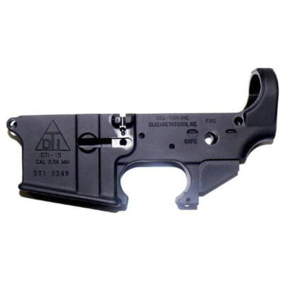 Del-Ton AR-15 Stripped Lower Receiver Aluminum Black LR100