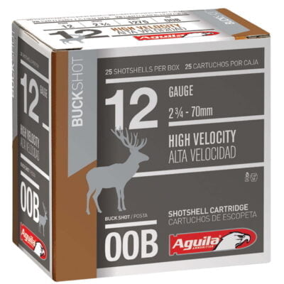 Aguila 12GA Ammo Field 2.75 in. Buckshot 00 Buck 25rd - Image 1