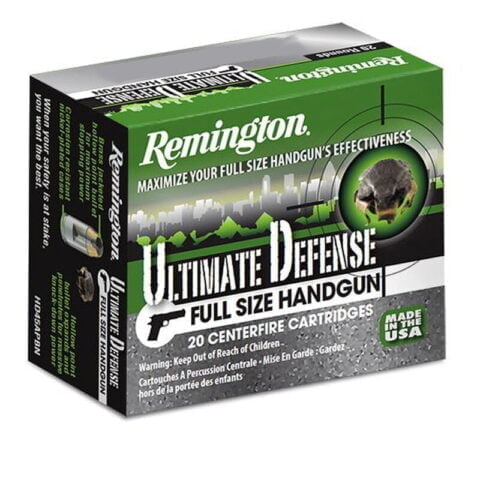 Remington Ultimate Defense .45ACP 185gr JHP 1015fps 20rds