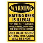 River's Edge Sign 12 x17 Warning Baiting Deer