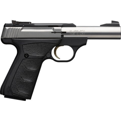 .22 LR Buck Mark Micro Bull Stainless Steel Pistol w/2 Mags and Pistol Rug