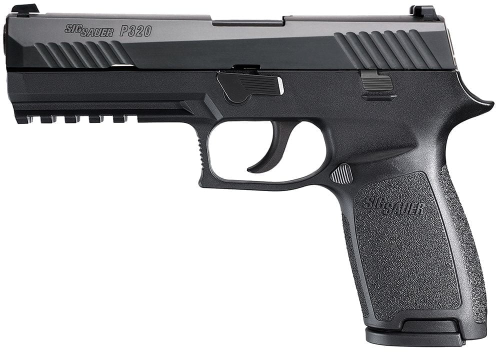 Sig P320 9mm 4.7In Nitron Black Striker Siglite Modular Polymer Grip (2 ...