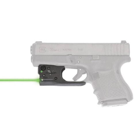 Viridian Reactor 5 Gen 2 Green Laser Sight with ECR GLOCK 19/23/26/27 with Ambidextrous IWB Instant-On Holster Polymer Housing Matte Black Finish
