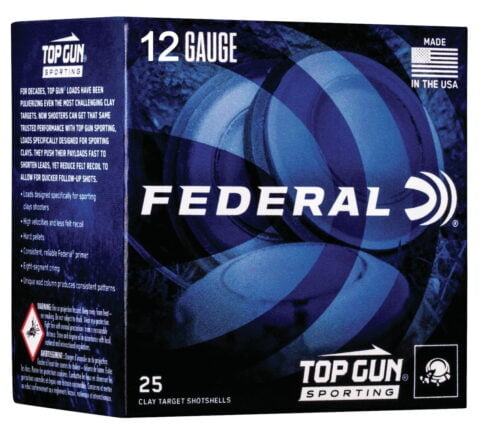 Federal Top Gun 12 Gauge Ammunition TGSF1288 2.75" 1oz 8 Shot 25 Rounds