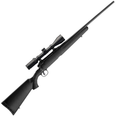 Savage Arms Axis II XP Bolt Action Rifle 6.5 Creedmoor 22″ Barrel 4 Round Detachable Box Magazine Adjustable AccuTrigger 3-9×40 Scope Mounted/Bore-sighted Matte Black Finish