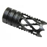 Guntec Gen 2 Spiral Flash Hider AR-10/LR-308 30 Caliber 5/8×24 Threads Steel Black