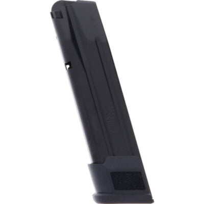 SIG Sauer P250/P320 Extended Magazine 9mm Luger 21 Rounds Steel Black MAG-MOD-F-9-21 - Image 1