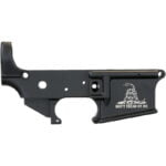 Anderson Manufacturing AR-15 Stripped Lower Receiver .223/5.56 Don't Tread On Me Mil-Spec Open Trigger Aluminum Black
