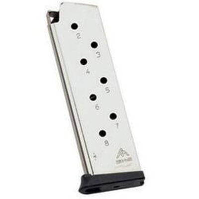 Mec-Gar 1911 Full Size Magazine .45 ACP 8 Rounds Steel Nickel MGCG4508NPF