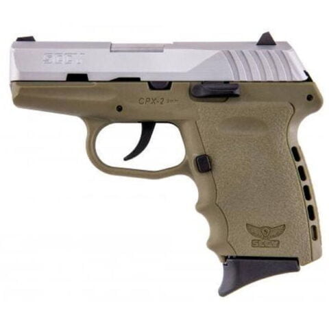 SCCY CPX-2 9mm 3.1" Barrel 10 Rounds FDE Stainless Steel