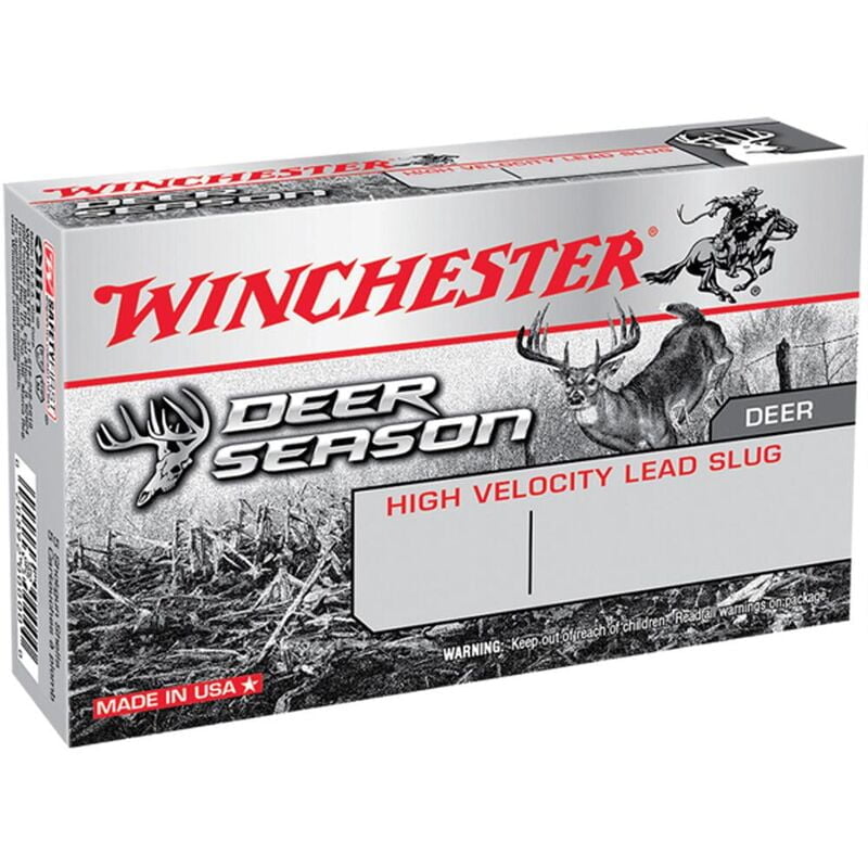 Winchester Deer Season Slug 12 Gauge Ammunition 5 Rounds 2-3 4