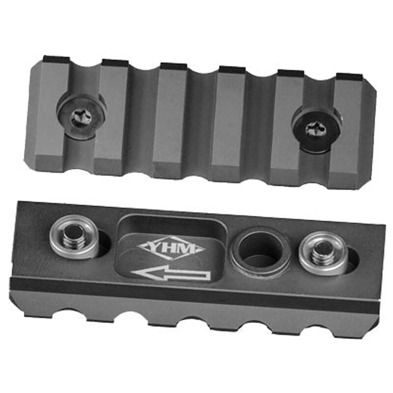 Yankee Hill Machine KeyMod to Picatinny Rail Section 5 Slot Aluminum Black