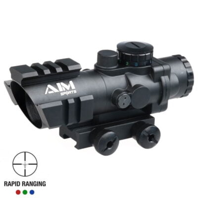 Aim Sports Prismatic Series 4x32 Scope Tri Rail RR Reticle - Image 1